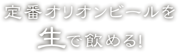 定番オリオンビールを